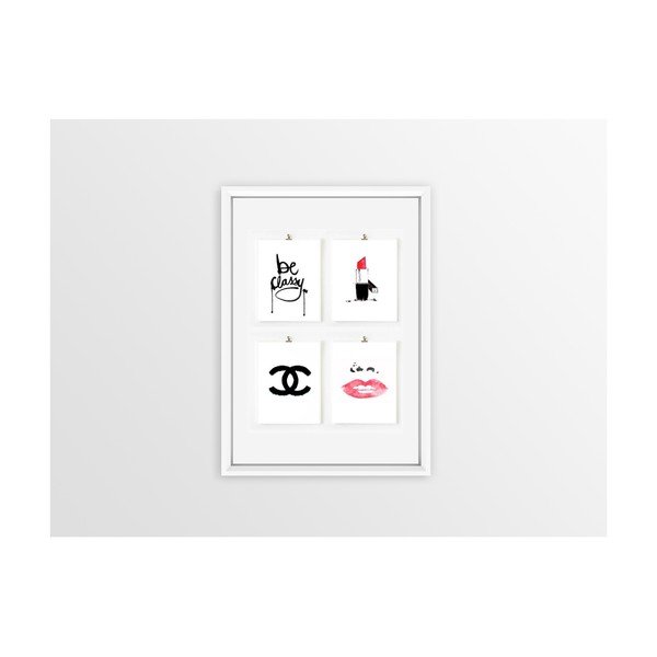 Tablou Piacenza Art 4x Chanel, 30 x 20 cm