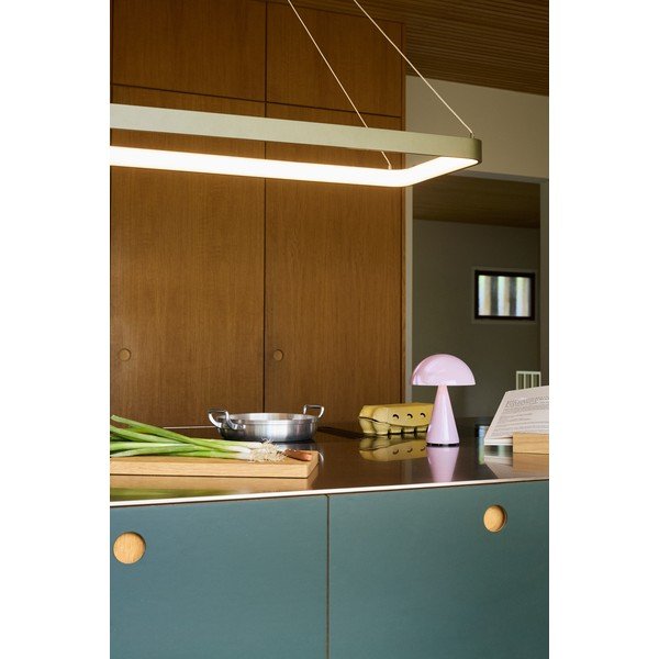 Veioză roz-deschis LED cu intensitate reglabilă (înălțime 20 cm) Mush – Hübsch-image-2