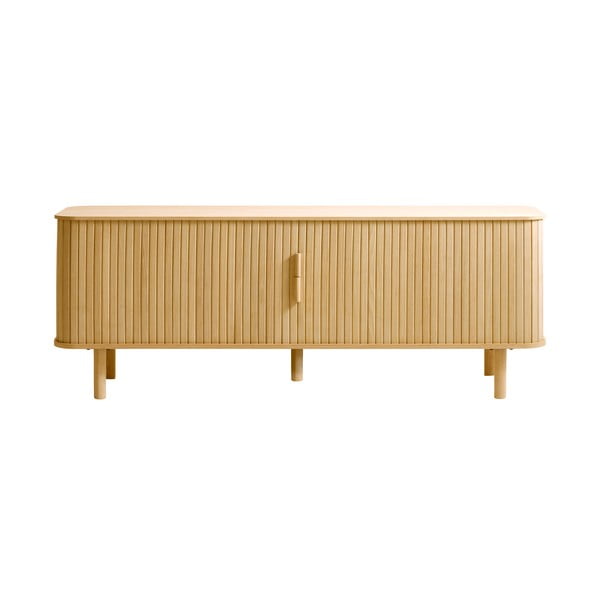 Masă TV cu aspect de lemn de stejar 160x56 cm Cavo – Unique Furniture-image-4