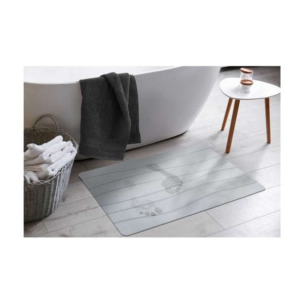 Covoraș de baie gri 50x70 cm Ondelina – douceur d'intérieur-image-1
