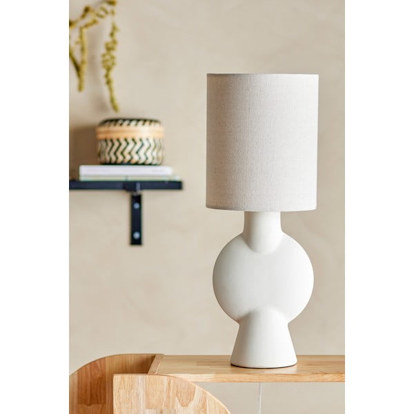 Veioză bej cu abajur textil (înălțime 54,5 cm) Sergio – Bloomingville-image-3