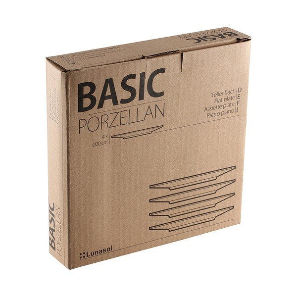 Set 4 farfurii pentru desert Sola Lunasol, 21 cm-image-2