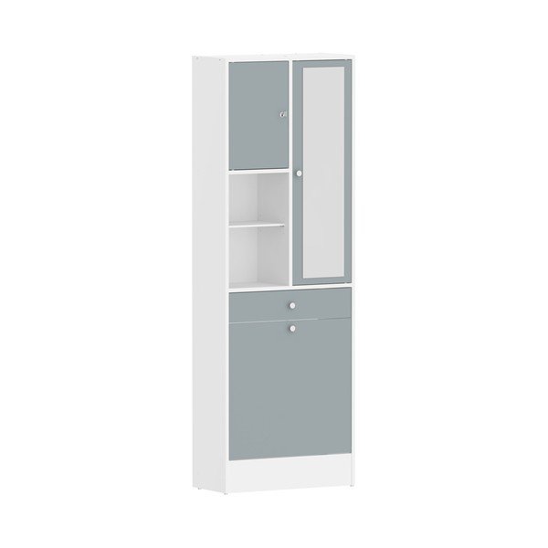 Dulap de baie alb-gri 63x181 cm Combi – TemaHome-image-2