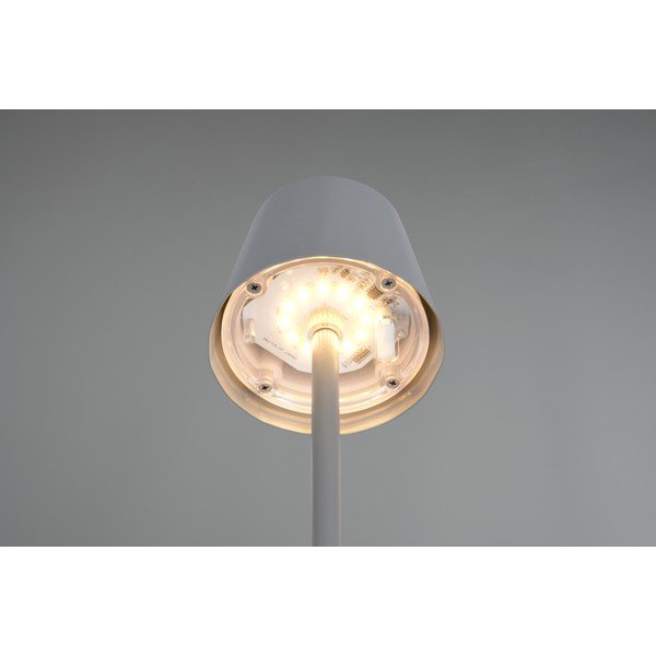 Veioză gri LED cu abajur din metal (înălțime 21 cm) Diaz – Reality-image-2