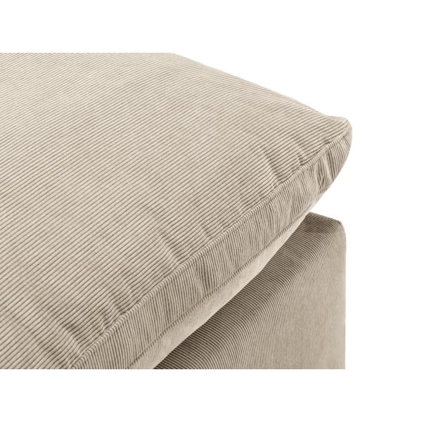 Modul reversibil de colț cu tapițerie din catifea pentru canapea Windsor & Co Sofas Galaxy, bej-image-3