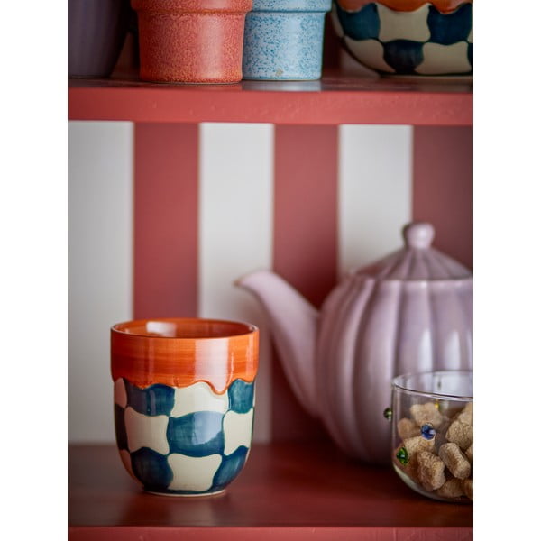 Cești 4 buc. din gresie 375 ml Check – Bloomingville-image-2