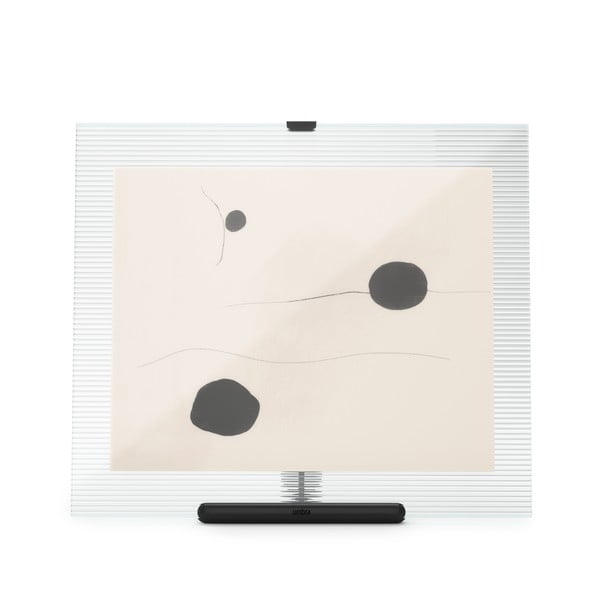 Ramă foto neagră cu picior de susținere din sticlă 26x30,5 cm Flute – Umbra-image-3