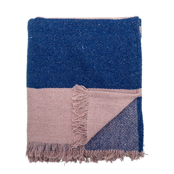 Pătură albastră/roz 130x160 cm Cadeo – Bloomingville