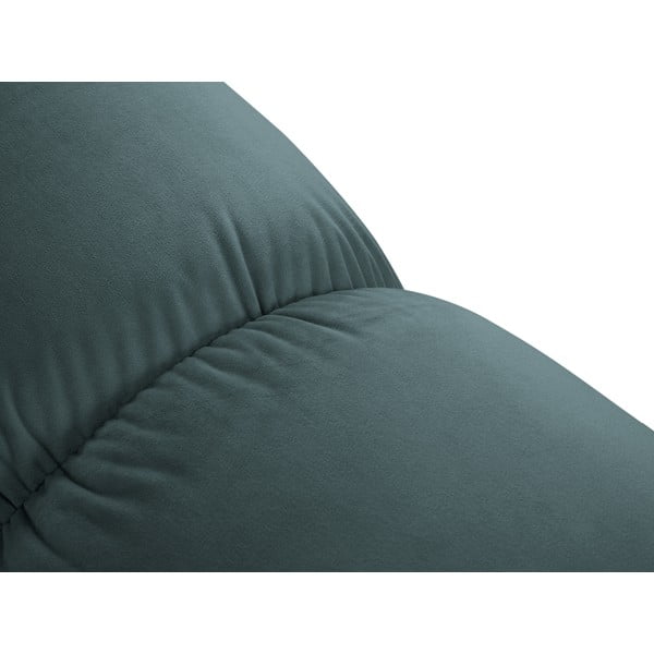 Taburet modular în culoarea petrolului cu tapițerie din catifea Bellis – Micadoni Home-image-1