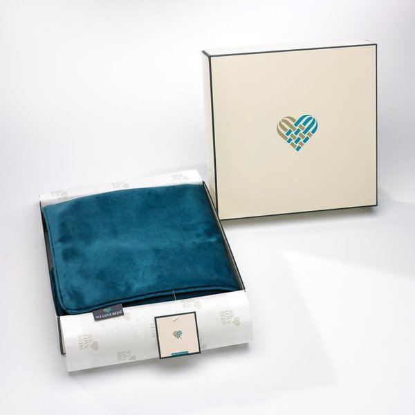 Față de pernă WeLoveBeds Teal, 50 x 50 cm, verde albăstrui-image-4