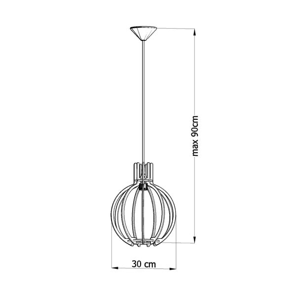 Lustră din lemn Sollux Laranxa-image-2