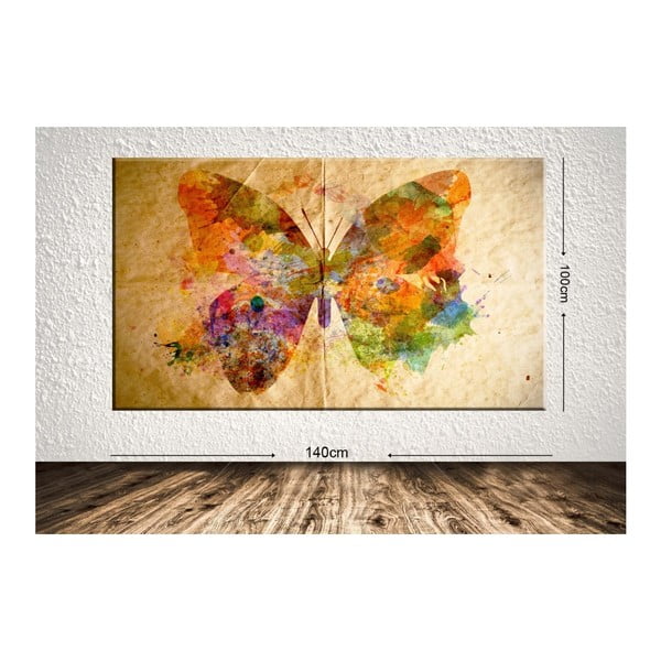 Tablou Colorful Butterfly, 100 x 140 cm