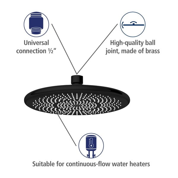 Cap de duș ø 22,5 cm Water Saving – Wenko-image-3