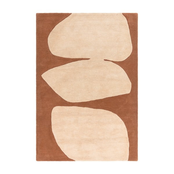 Covor cărămiziu handmade din lână 160x230 cm Canvas – Asiatic Carpets