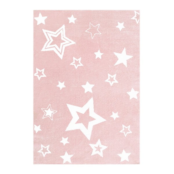 Covor pentru copii Happy Rugs Starlight, 100x160 cm, roz