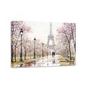 Tablou Styler Canvas Watercolor Paris Melancholy, 85 x 113 cm