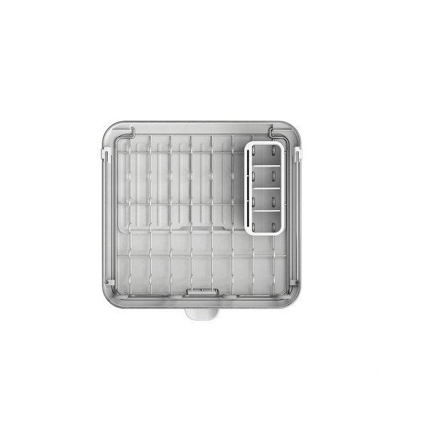 Scurgător de vase argintiu ajustabil din plastic 35,5x38 cm Extend Steel Plus – Joseph Joseph-image-4