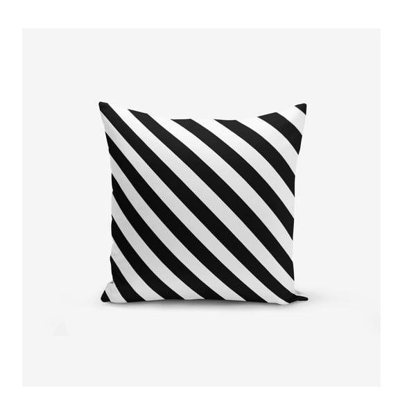 Set 4 fețe de pernă Minimalist Cushion Covers BW Graphic Patterns, 45 x 45 cm-image-3