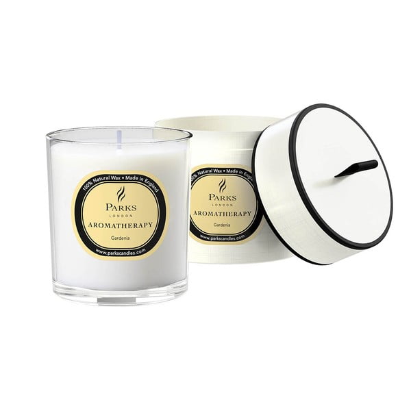 Lumânare parfumată Parks Candles London Aromatherapy, aromă de gardenie, durată ardere 50 ore-image-1
