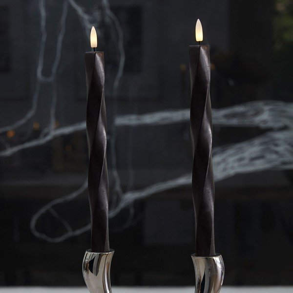Lumânări LED 2 buc. cu baterii (înălțime 26 cm) Sille Twist – Sirius-image-2