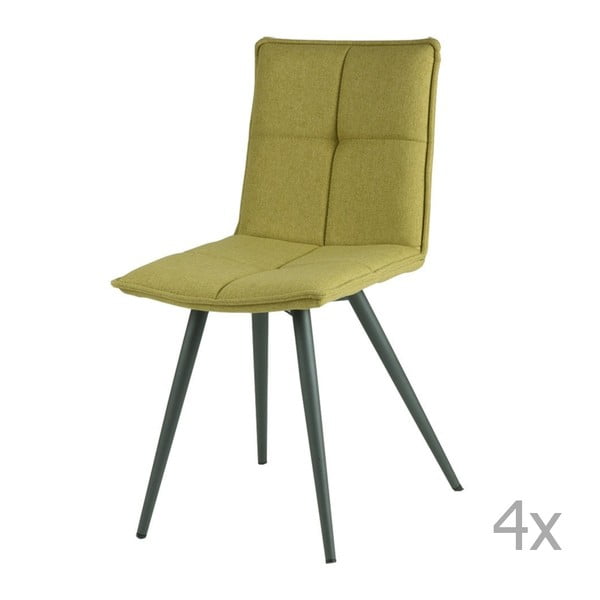 Set 4 scaune sømcasa Zoe, verde