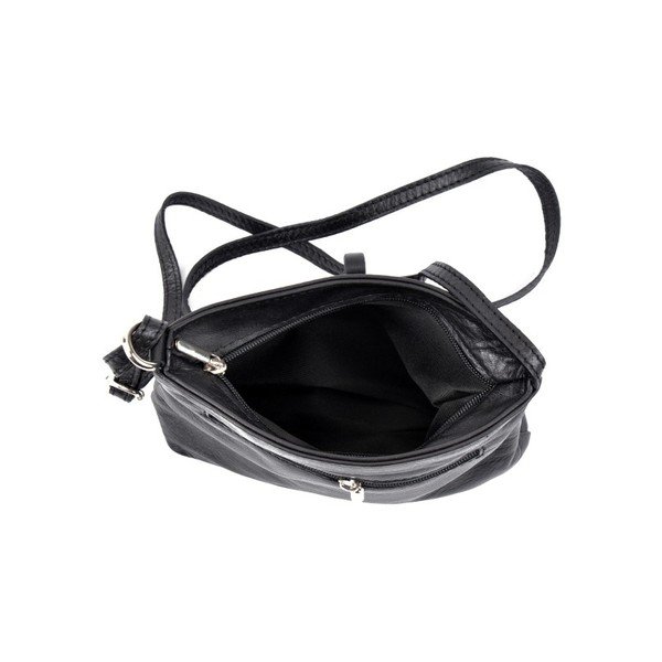 Geantă din piele Roberta M Tarro Nero, negru-image-2