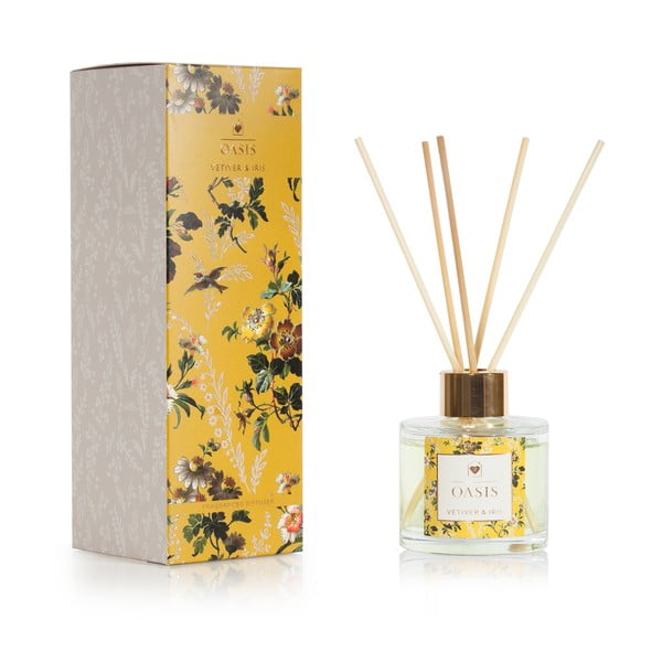 Difuzor de aromă cu parfum de vetiver și iris Bahoma London Oasis Leighton, 100 ml
