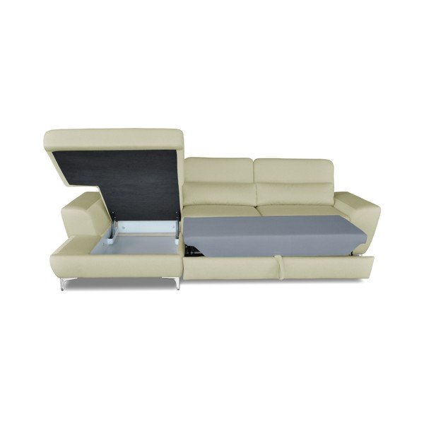 Colțar extensibil Windsor & Co. Sofas Omega, colț partea stângă, crem -image-3