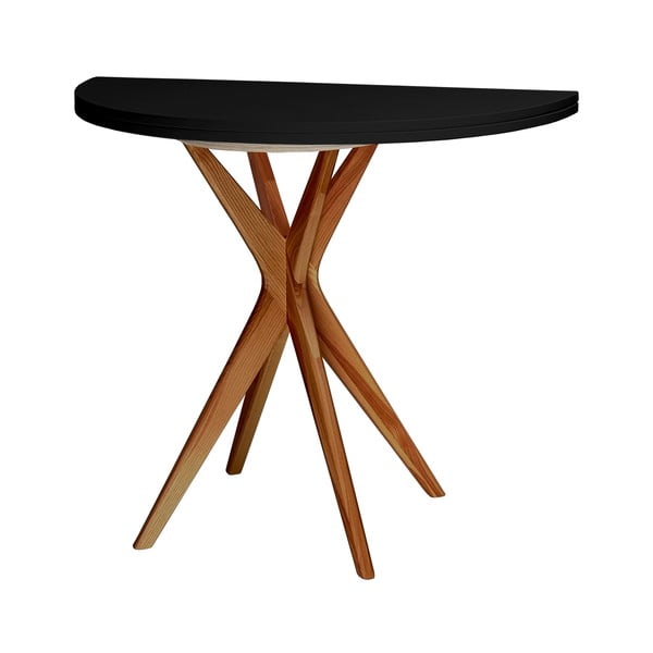 Masă de dining rotundă extensibilă 45x90 cm Jubi – Ragaba