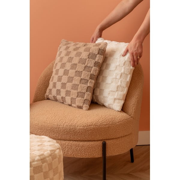 Pernă decorativă din micropluș/cocolino 45x45 cm Checker – PT LIVING-image-1