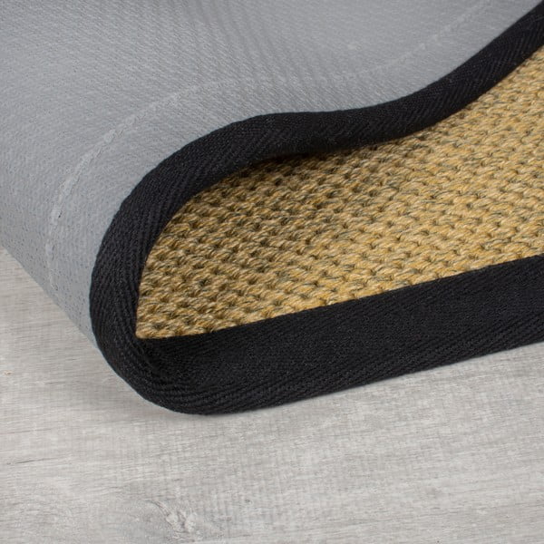 Covor pentru exterior și interior negru/maro deschis 120x170 cm Sisal Look – Flair Rugs-image-2