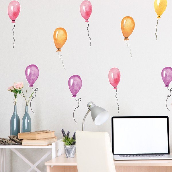 Set 36 autocolante Walplus Baloons-image-1