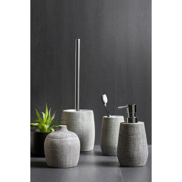 Recipient din ceramică pentru depozitare Wenko Gilba, alb - negru-image-1