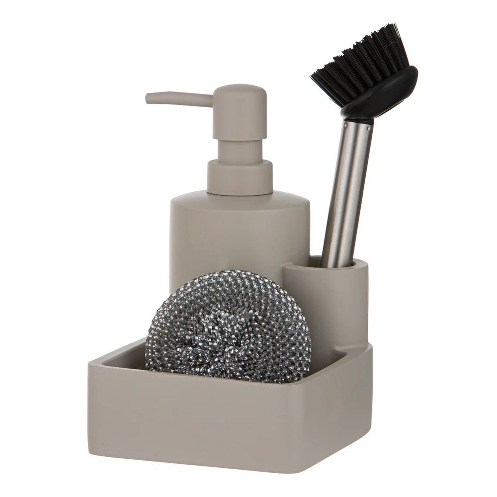 Suport pentru accesorii de spălat gri din polirășină Essentials – Ladelle