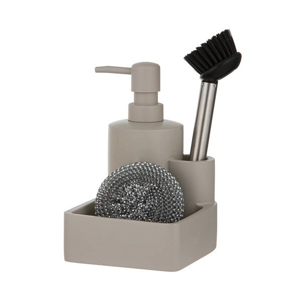 Suport pentru accesorii de spălat gri din polirășină Essentials – Ladelle