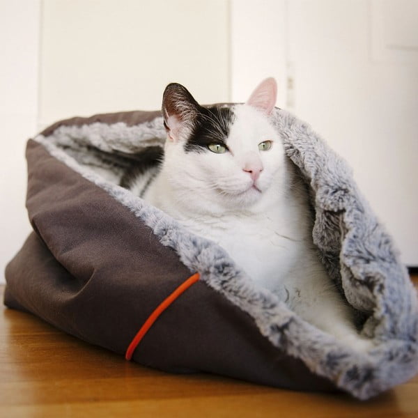 Pat pentru animale de companie gri pentru animale de companie ø 33 cm Snuggle Bed 3in1 Husky Grey S – P.L.A.Y.-image-3