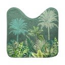Covoraș de baie verde pentru WC din material textil 45x45 cm Vagabonde – douceur d'intérieur