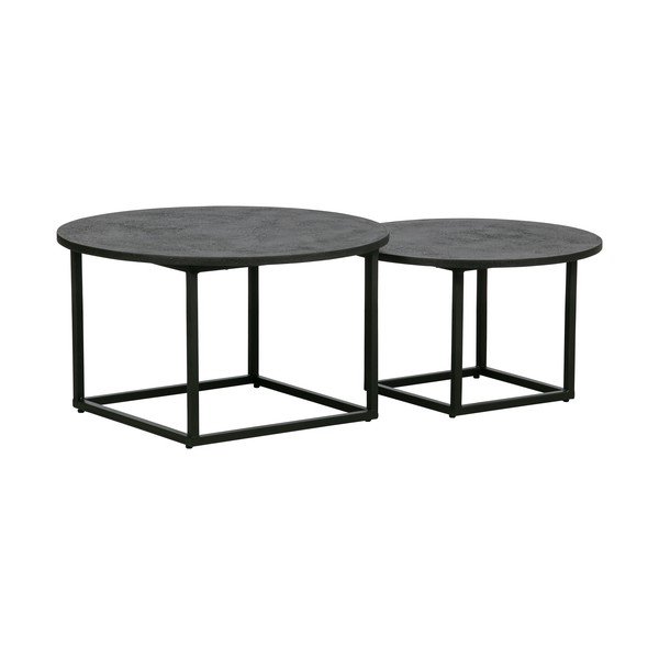 Set de 2 măsuțe de cafea de grădină WOOOD Enzo-image-2