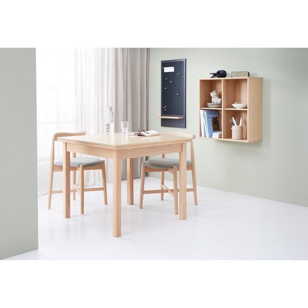 Scaun de dining bej/în culoare naturală din lemn de stejar Dora – Hammel Furniture-image-1