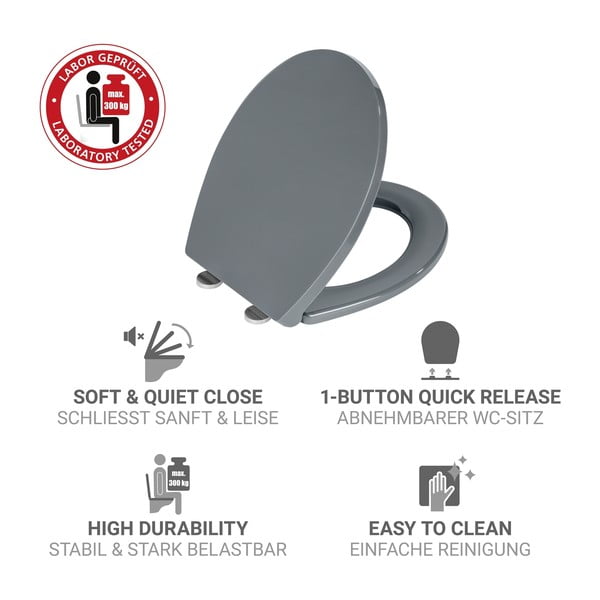 Capac WC 37 x 44,5 cm Easy-Close (cu închidere automată) Ostuni – Wenko-image-4