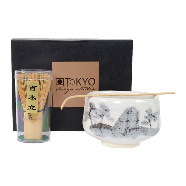 Set cadou pentru preparat Matcha Tea Tokyo Design Studio White