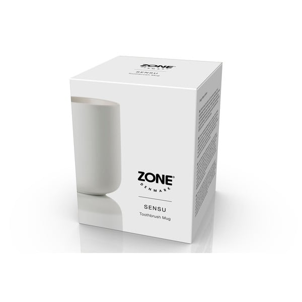 Suport pentru periuța de dinți alb din gresie ceramică Sensu – Zone-image-1