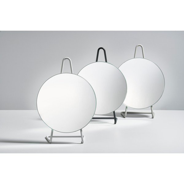 Oglindă cosmetică pentru masă Zone A-Mirror Soft Grey, ø 31 cm, gri-image-1