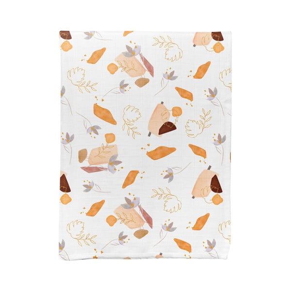 Pătură pentru copii albă din muselină 75x100 cm Boho – Mijolnir