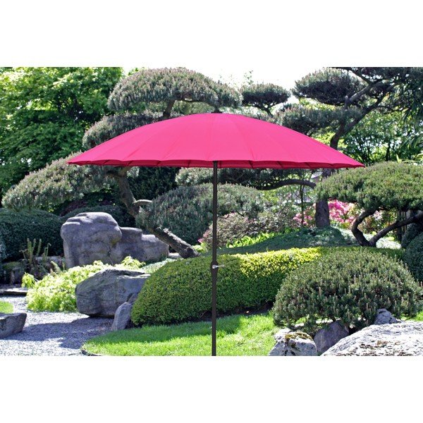Umbrelă de soare roz ø 255 cm – Garden Pleasure-image-1