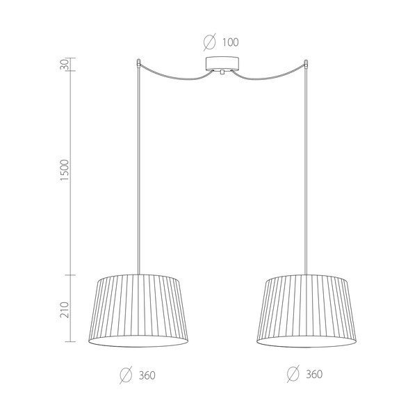 Lustră Sotto Luce KAMI Elementary M 2S, negru-image-2