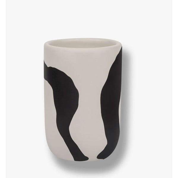 Suport pentru periuța de dinți negru-alb din ceramică Icon – Mette Ditmer Denmark