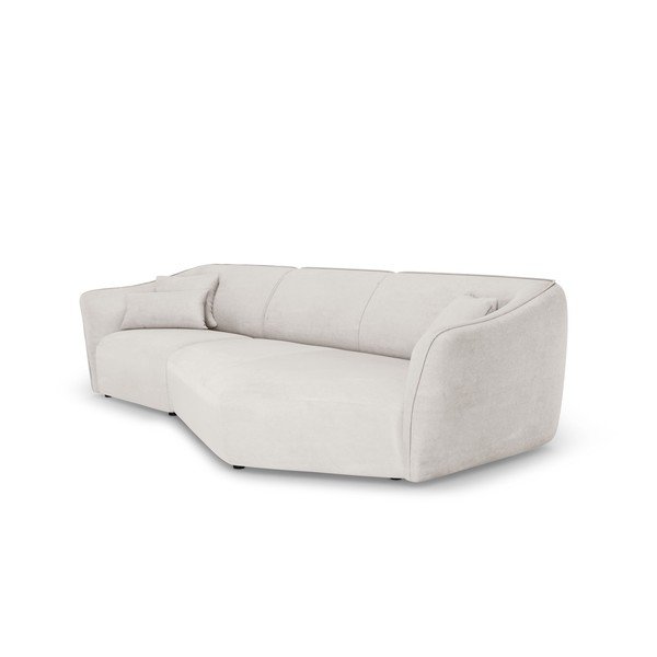 Colțar alb cu tapițerie din țesătură bouclé Tokyo – Cosmopolitan Design-image-2