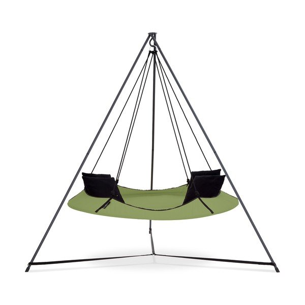 Leagăn de grădină verde cu suport - Hangout Pod-image-1