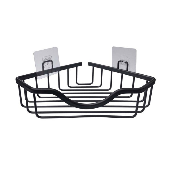 Raft pentru baie negru mat autoadeziv/pentru colț din aluminiu Filaire Aluminium – douceur d'intérieur